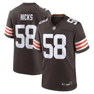 Jordan hicks cleveland browns nike game jersey Brown