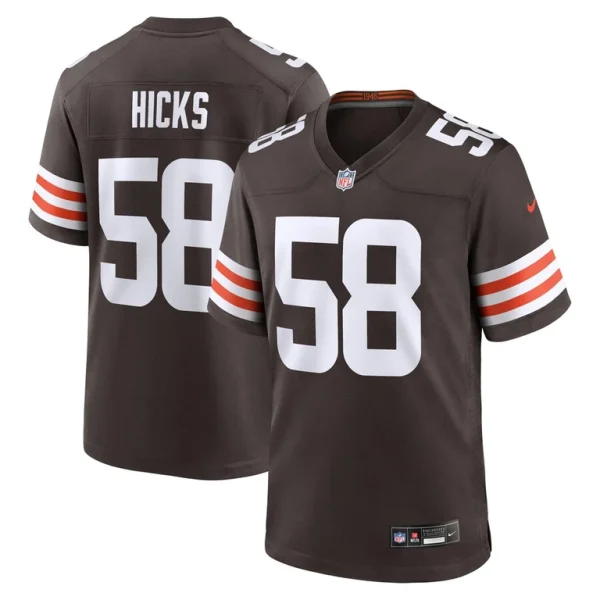 Jordan hicks cleveland browns nike game jersey Brown