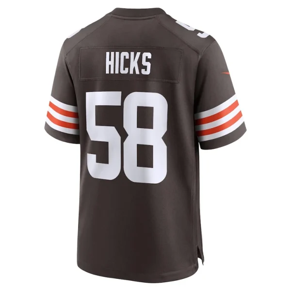Jordan hicks cleveland browns nike game jersey Brown L