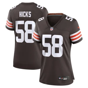 Jordan hicks cleveland browns nike womens game jersey Brown