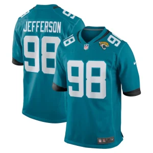 Jordan jefferson jacksonville jaguars nike team game jersey Teal