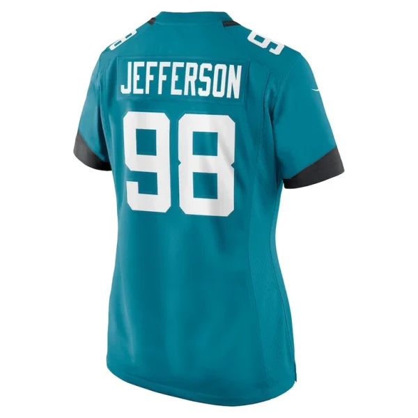 Jordan jefferson jacksonville jaguars nike womens game jersey Teal L