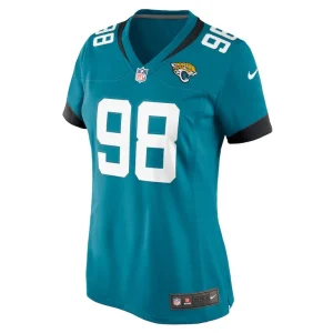 Jordan jefferson jacksonville jaguars nike womens game jersey Teal M
