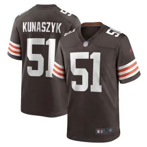 Jordan kunaszyk cleveland browns nike game player jersey Brown