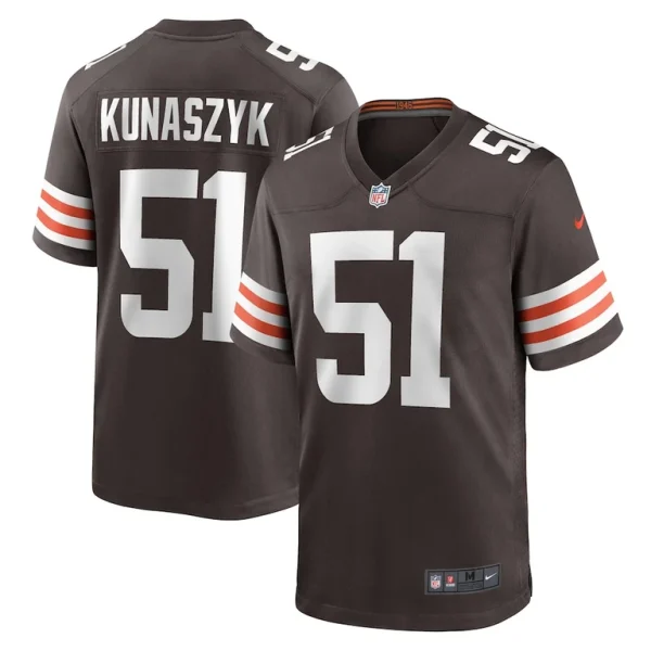 Jordan kunaszyk cleveland browns nike game player jersey Brown