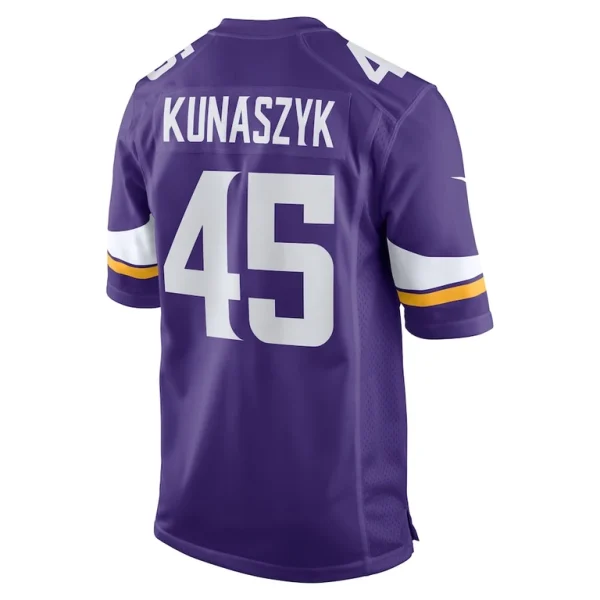 Jordan kunaszyk minnesota vikings nike game jersey Purple L