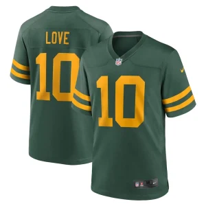 Jordan love green bay packers nike alternate game jersey Green