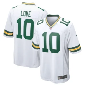 Jordan love green bay packers nike game jersey White