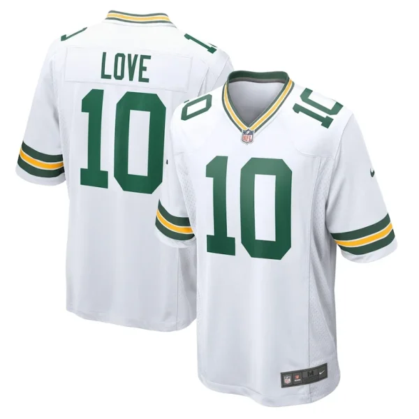 Jordan love green bay packers nike game jersey White