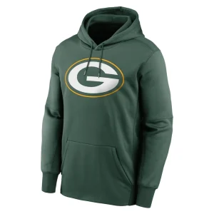 Jordan love green bay packers nike player name number performance pullover hoodie Green M