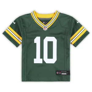 Jordan love green bay packers nike toddler game jersey Green 3T