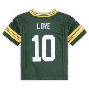 Jordan love green bay packers nike toddler game jersey Green 4T