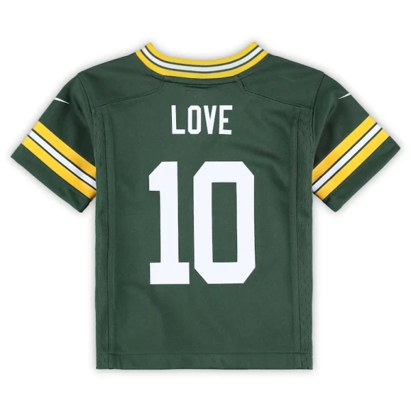 Jordan love green bay packers nike toddler game jersey Green 4T