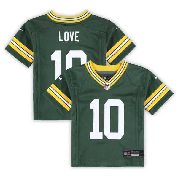 Jordan love green bay packers nike toddler game jersey Green