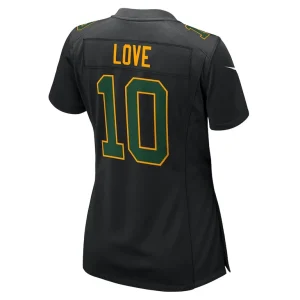 Jordan love green bay packers nike womens fashion game jersey Black L