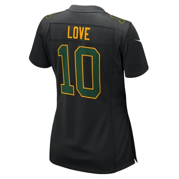 Jordan love green bay packers nike womens fashion game jersey Black L