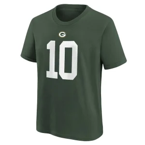Jordan love green bay packers nike youth player name number t shirt Green Yth M