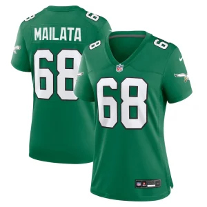 Jordan mailata philadelphia eagles nike womens alternate game jersey Kelly green