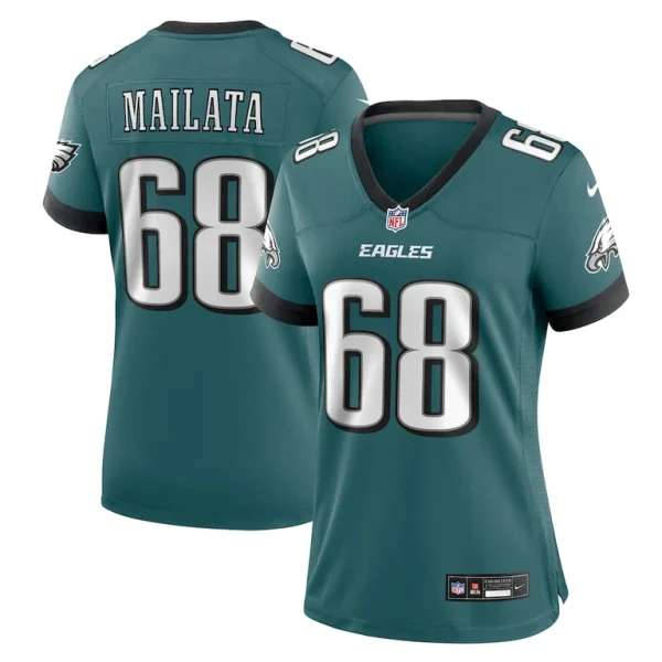Jordan mailata philadelphia eagles nike womens team game jersey Midnight green
