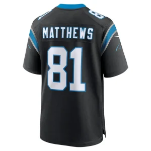Jordan matthews carolina panthers nike game jersey Black L