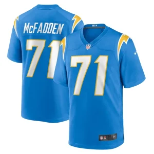 Jordan mcfadden los angeles chargers nike team game jersey Powder blue