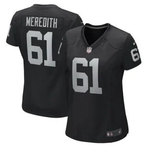 Jordan meredith las vegas raiders nike womens game player jersey Black