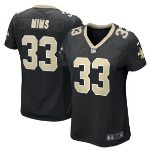 Jordan mims new orleans saints nike womens game jersey Black