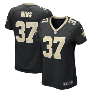 Jordan mims new orleans saints nike womens team game jersey Black