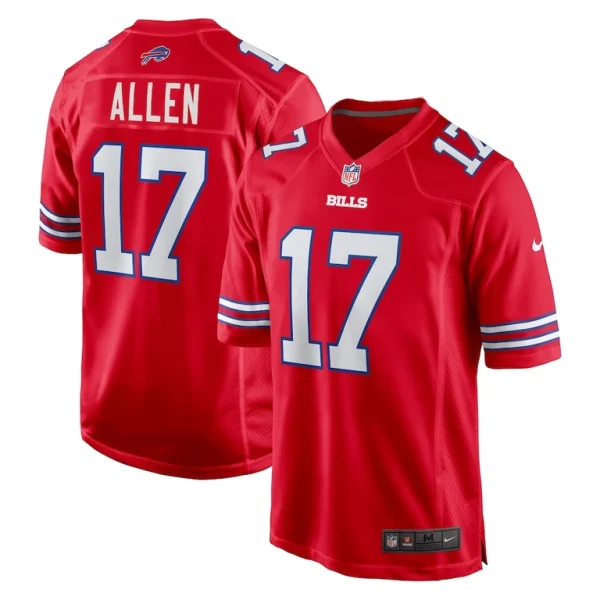 Josh allen buffalo bills nike alternate game jersey Red