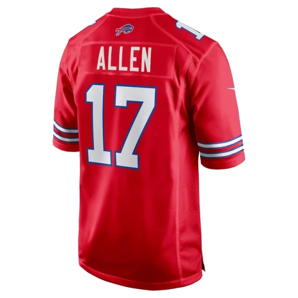 Josh allen buffalo bills nike alternate game jersey Red L