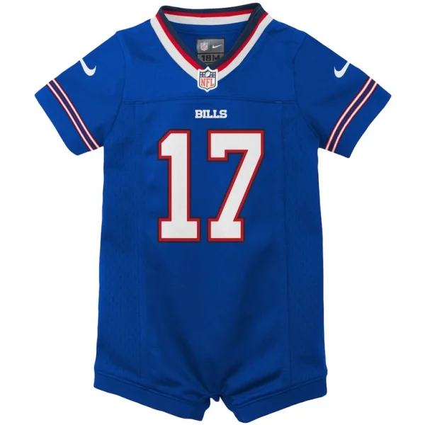 Josh allen buffalo bills nike newborn infant romper jersey Royal 3 6 MO