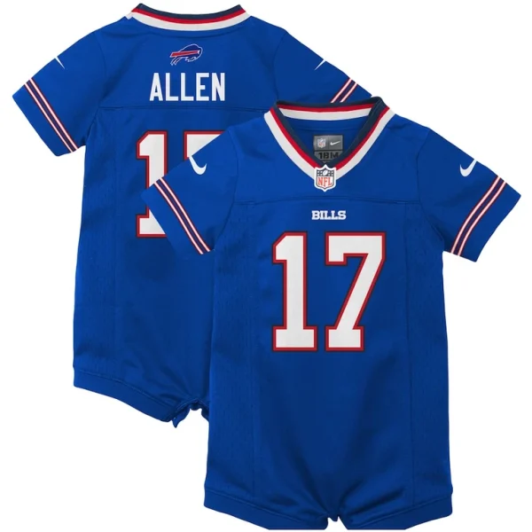 Josh allen buffalo bills nike newborn infant romper jersey Royal