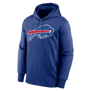 Josh allen buffalo bills nike player name number performance pullover hoodie Royal M