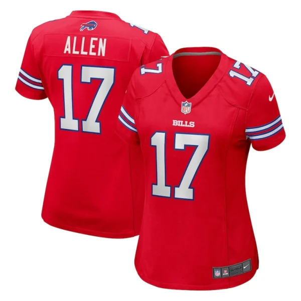Josh allen buffalo bills nike womens player jersey Red