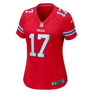 Josh allen buffalo bills nike womens player jersey Red M