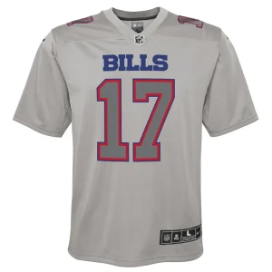 Josh allen buffalo bills nike youth atmosphere game jersey Gray Yth M