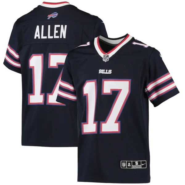 Josh allen buffalo bills nike youth inverted team game jersey Navy