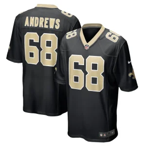 Josh andrews new orleans saints nike game player jersey Black