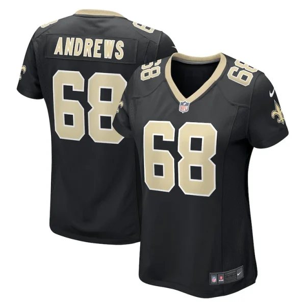 Josh andrews new orleans saints nike womens game player jersey Black