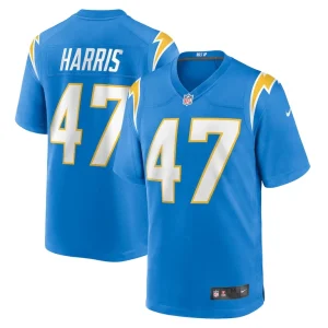 Josh harris los angeles chargers nike game jersey Powder blue
