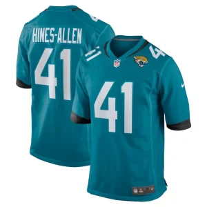 Josh hines allen jacksonville jaguars nike player game jersey Teal