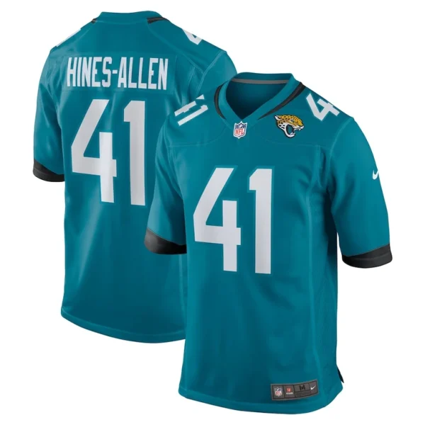 Josh hines allen jacksonville jaguars nike player game jersey Teal