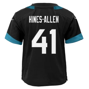 Josh hines allen jacksonville jaguars nike preschool alternate player game jersey Black 7