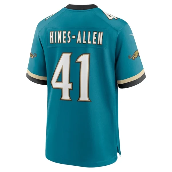 Josh hines allen jacksonville jaguars nike prowler throwback player game jersey Teal L