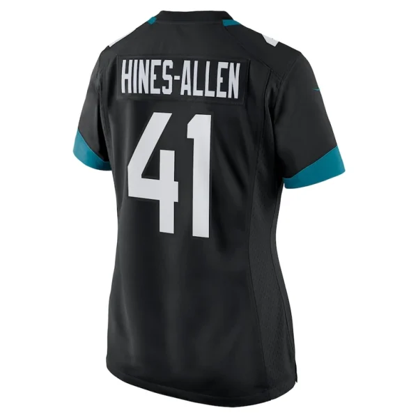 Josh hines allen jacksonville jaguars nike womens alternate player game jersey Black L