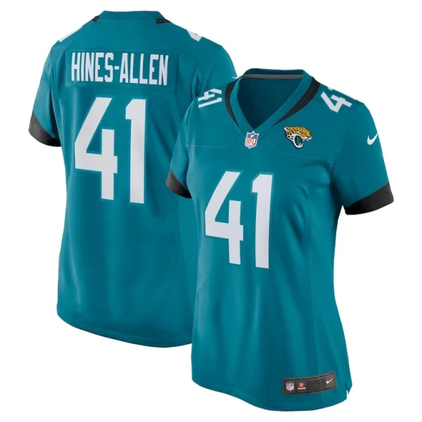 Josh hines allen jacksonville jaguars nike womens player game jersey Teal