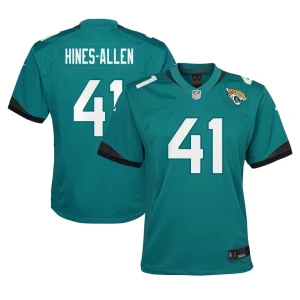 Josh hines allen jacksonville jaguars nike youth team game jersey Teal