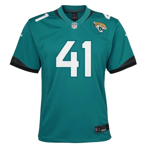 Josh hines allen jacksonville jaguars nike youth team game jersey Teal Yth M