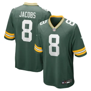 Josh jacobs green bay packers nike team game jersey Green