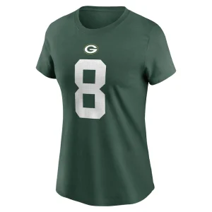 Josh jacobs green bay packers nike womens player name number t shirt Green M